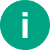 White lowercase letter i inside a teal circle symbol for information.