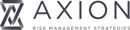 Axion logo with gray geometric symbol and text 'Axion Risk Management Strategies'.