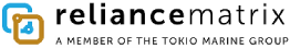 RelianceMatrix logo with tagline 'A member of the ToTheMarket Group'.