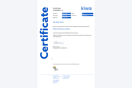 Certificato ISO 9001:2015