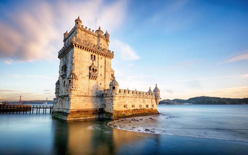 Der Torre de Belém in Lissabon, UNESCO-Weltkulturerbe und Wahrzeichen Portugals