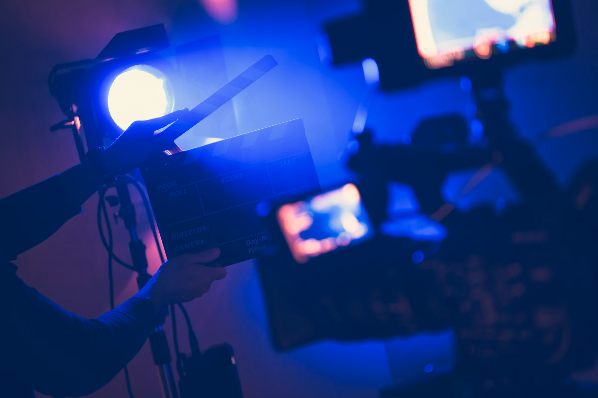 Broadcast studio control room