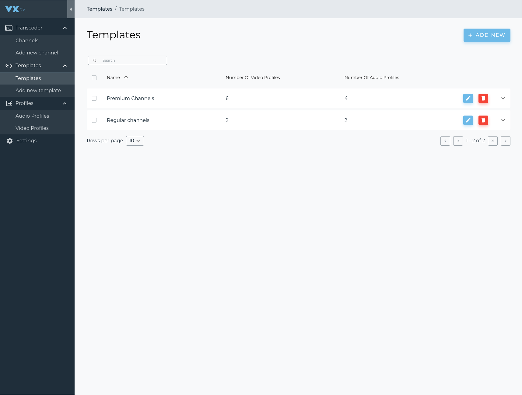 vxOS — templates