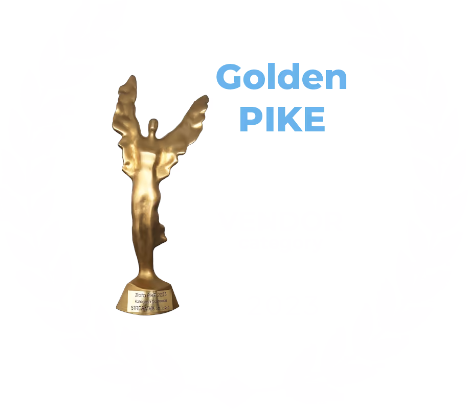 Golden PIKE 2023 statuette - Vendor category