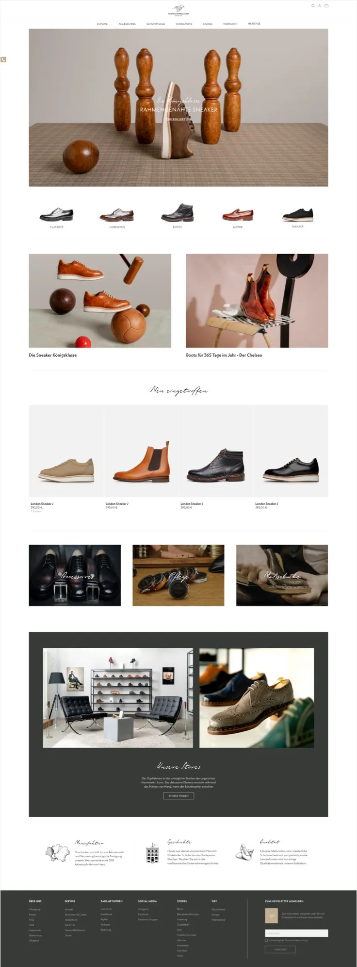 Podgląd strony głównej Heinrich Dinkelacker na Shopify