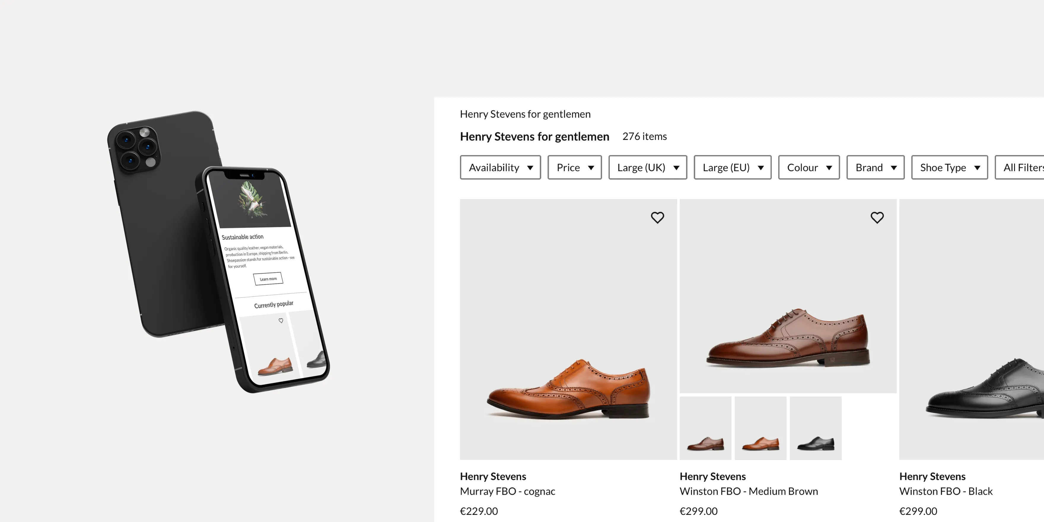 Widoki sklepu Shopify Plus dla God Save Queens