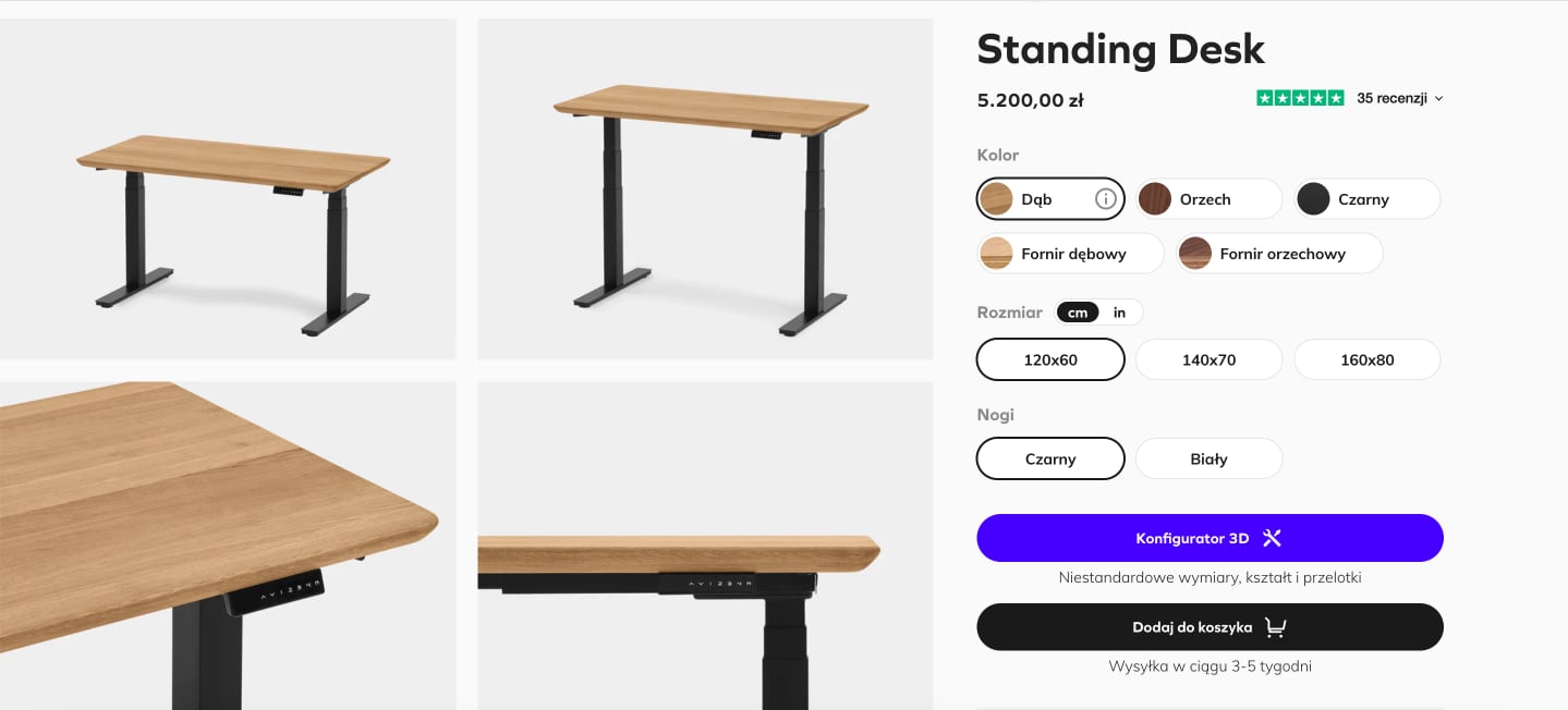 Projekt ścieżki zakupowej Shopify