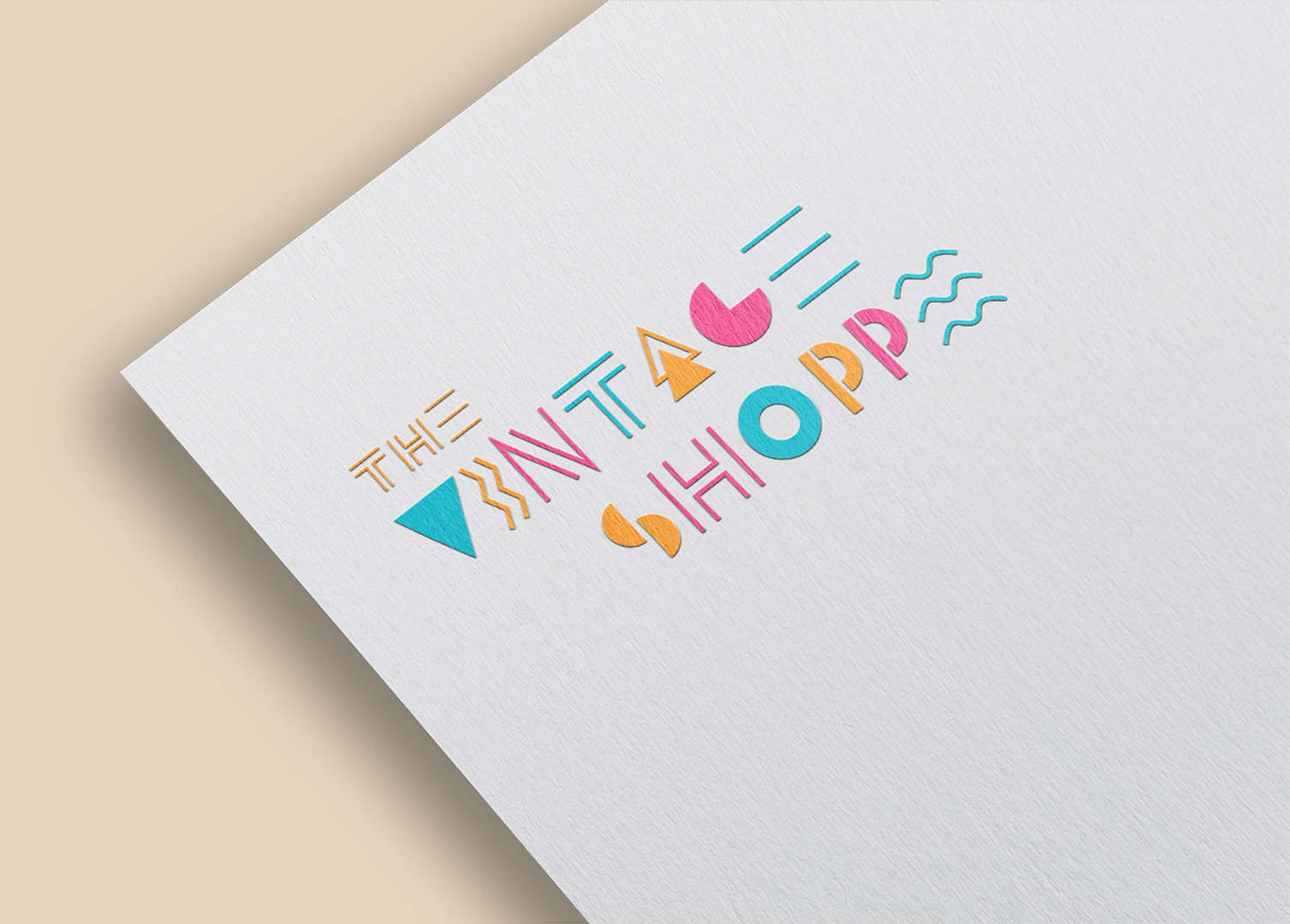 The Vintage Shoppe logo mockup