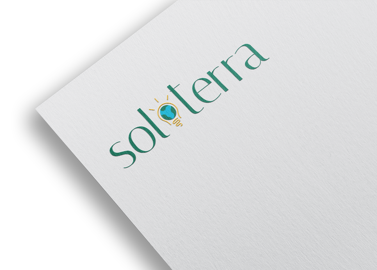 Solterra logo mockup