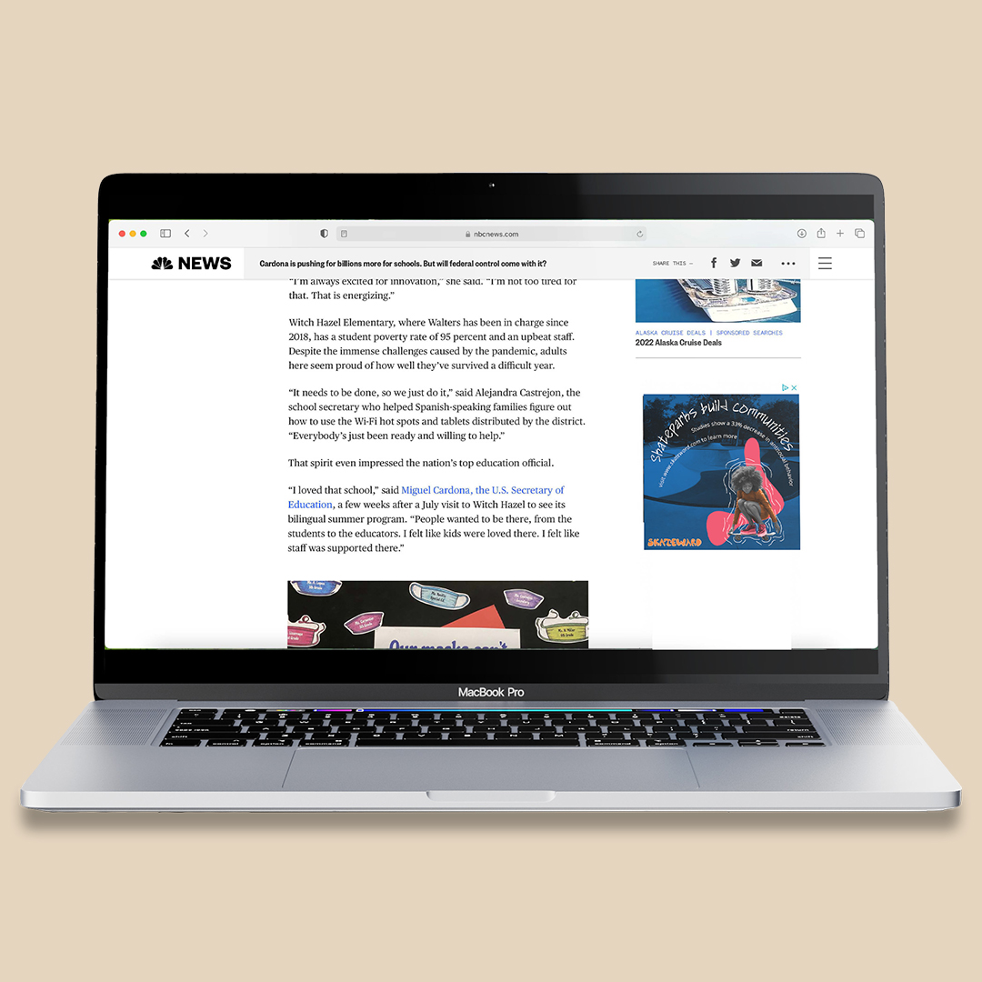 Skateward online Google article page ad mockup