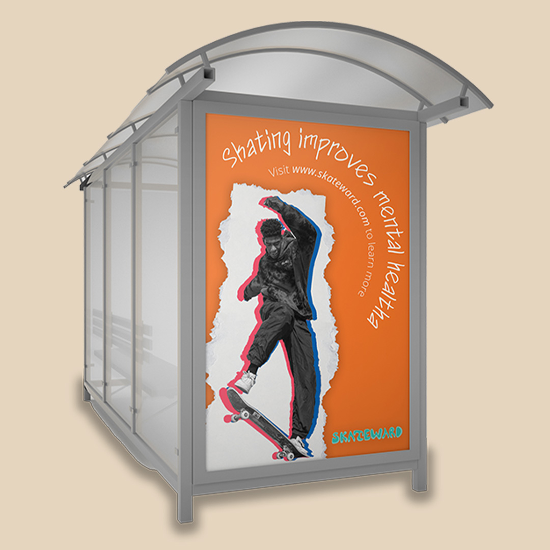 bus stop ad