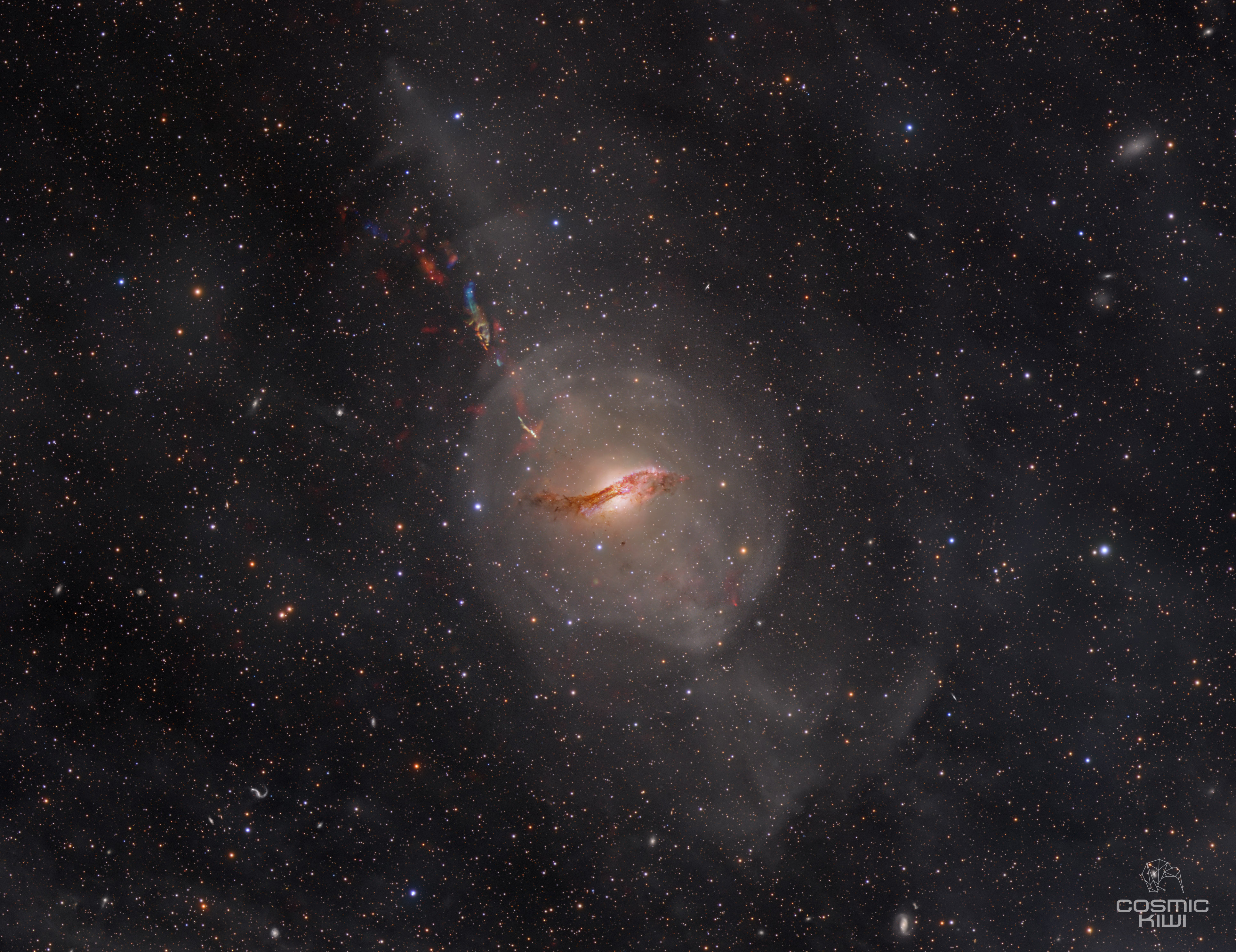 Centaurus A Hydrogen Jet Velocity Map