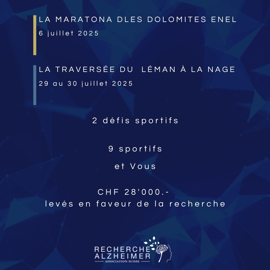 Deux défis sportifs d'envergure réalisés en faveur de la recherche sur la maladie d'Alzheimer