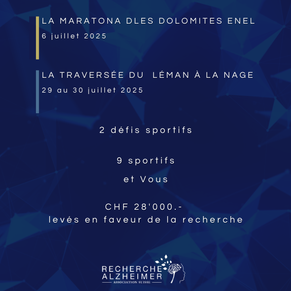 Deux défis sportifs d'envergure réalisés en faveur de la recherche sur la maladie d'Alzheimer