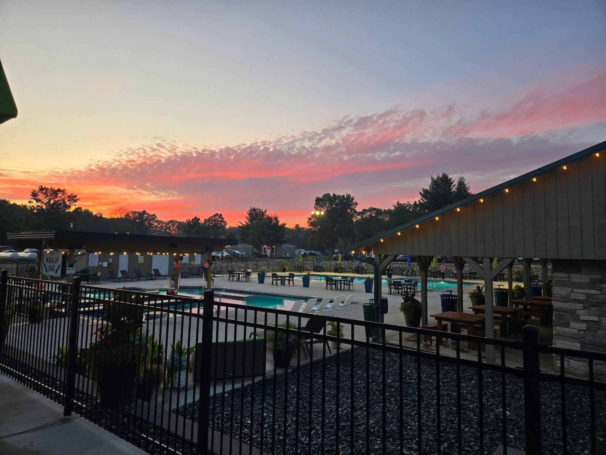 Emrick Lake Campground Sunset