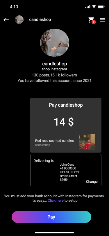 Message page