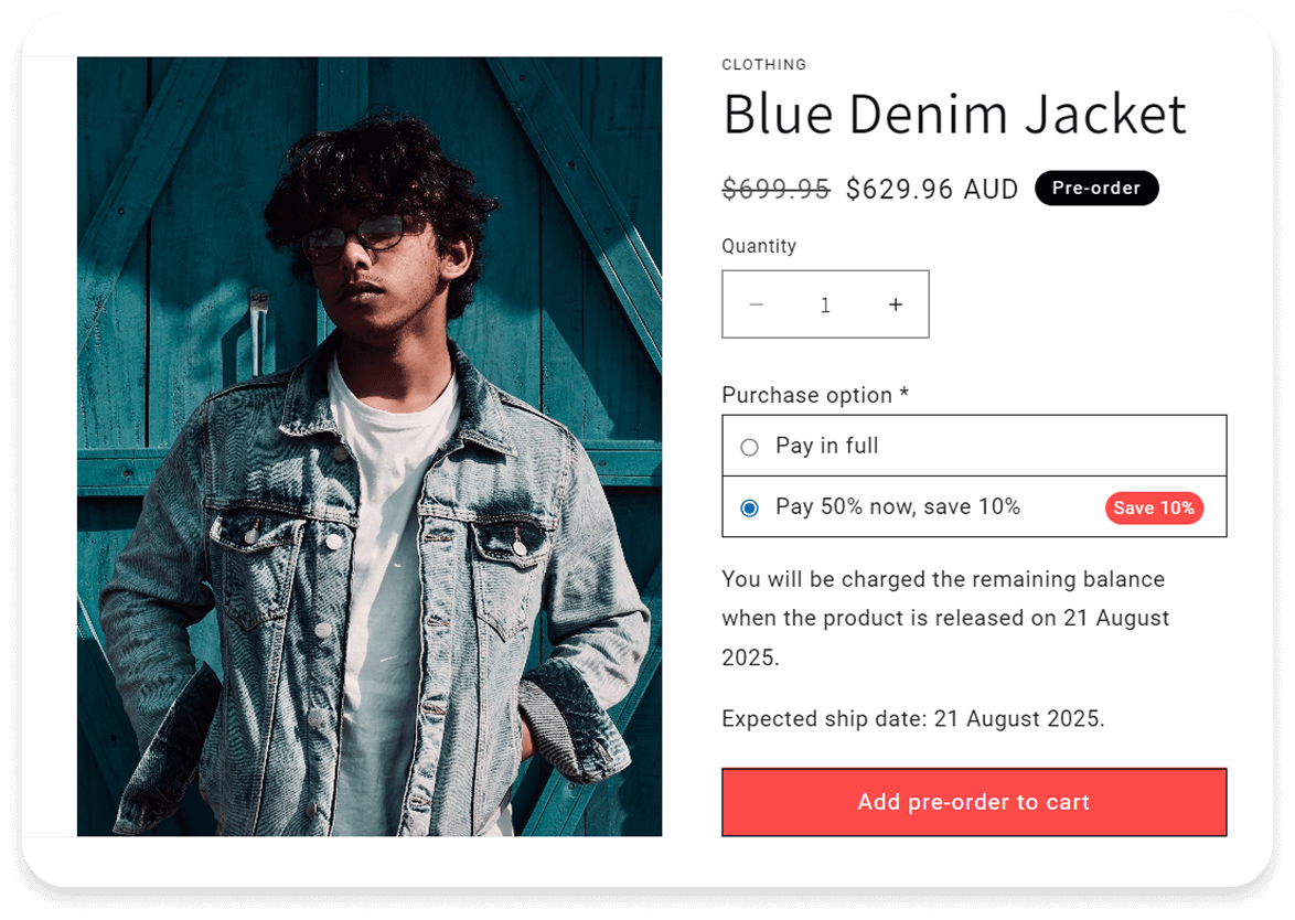 A screenshot of Early Bird Shopify pre-order app's Pre-order campaign dashboard showing real-time revenue and order data