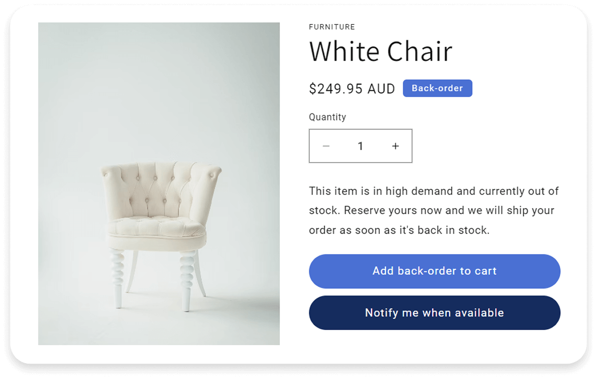 A screenshot of Early Bird Shopify pre-order app's Pre-order campaign settings