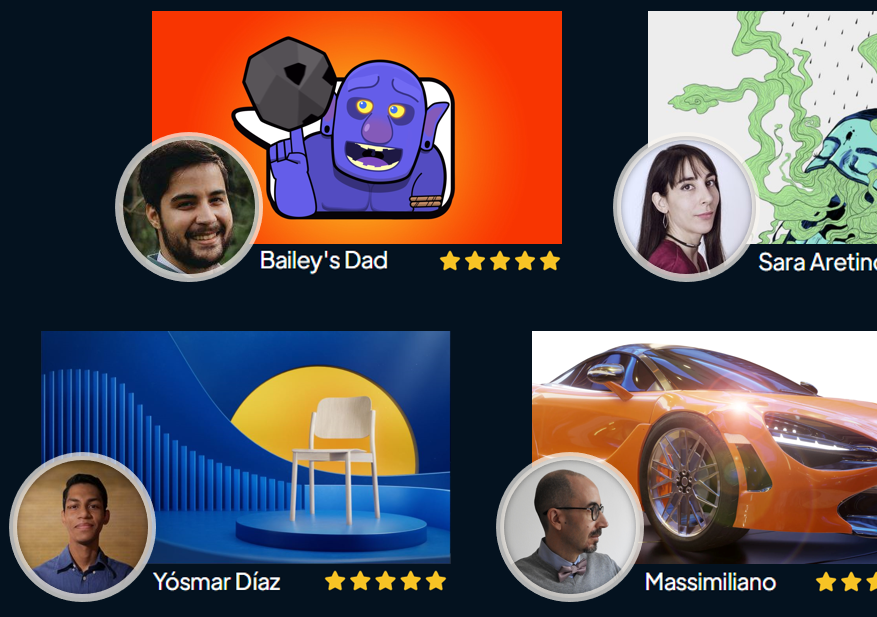 Example portfolio images