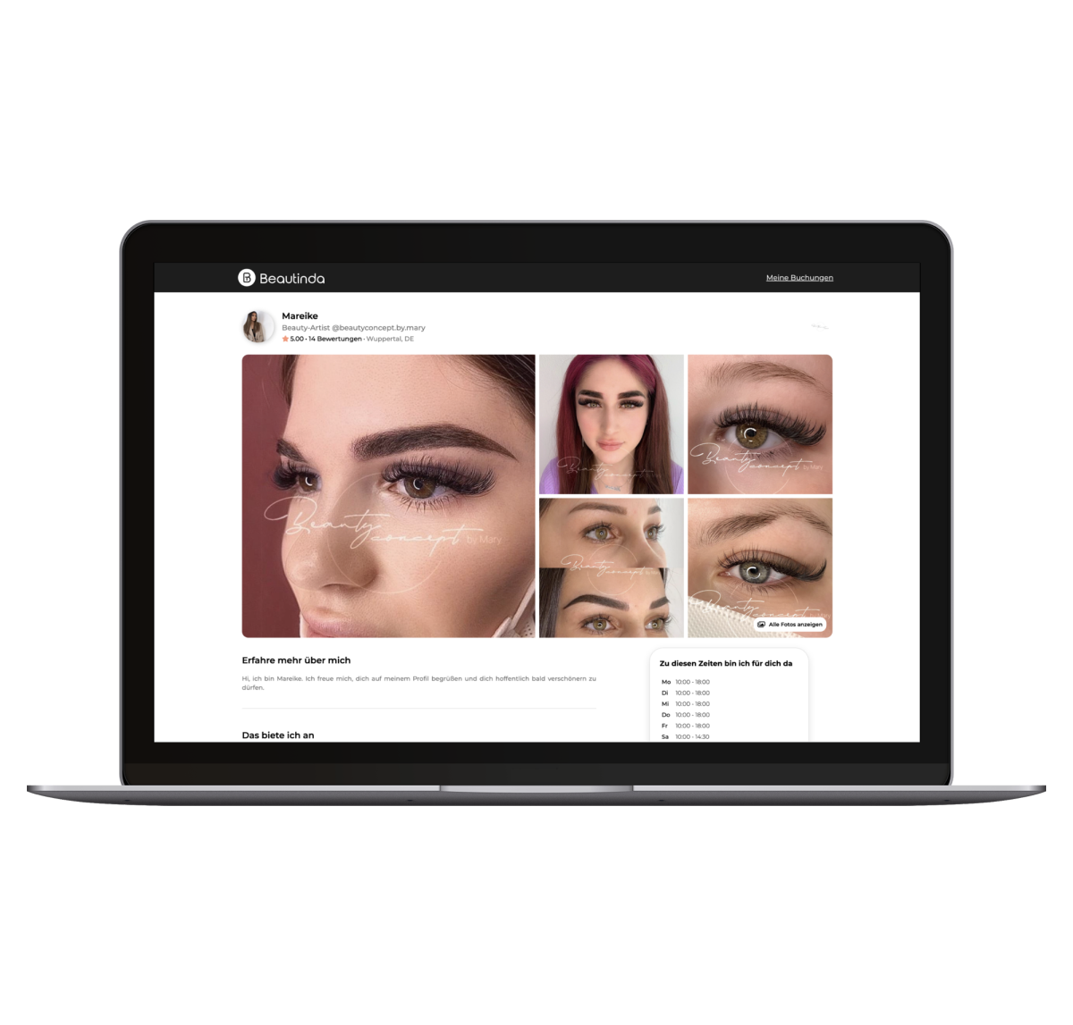 Beautinda App Screenshot
