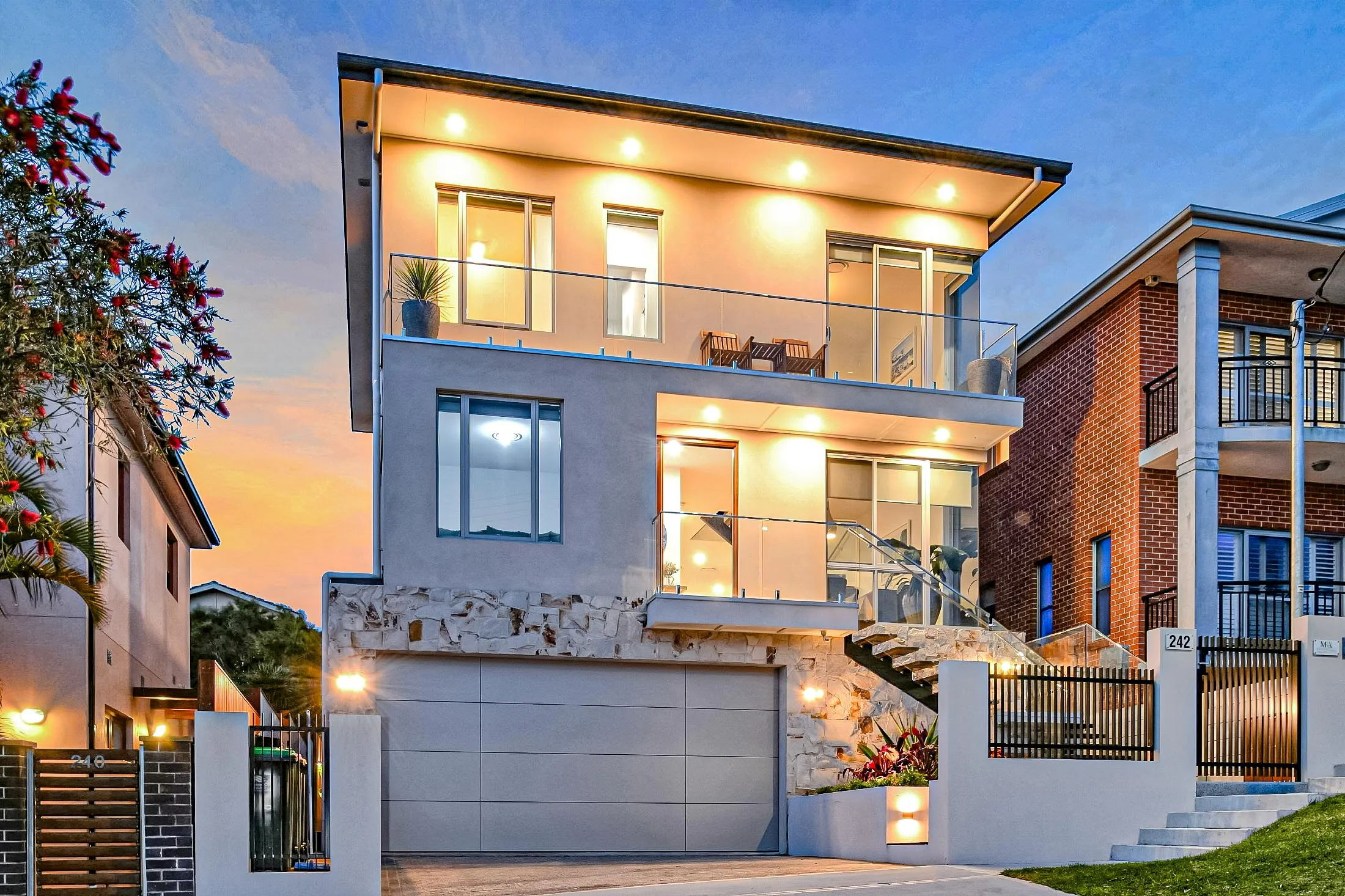 Custom Home Luxury Builder Sydney Modern Facade Design Bazdaric Prestige