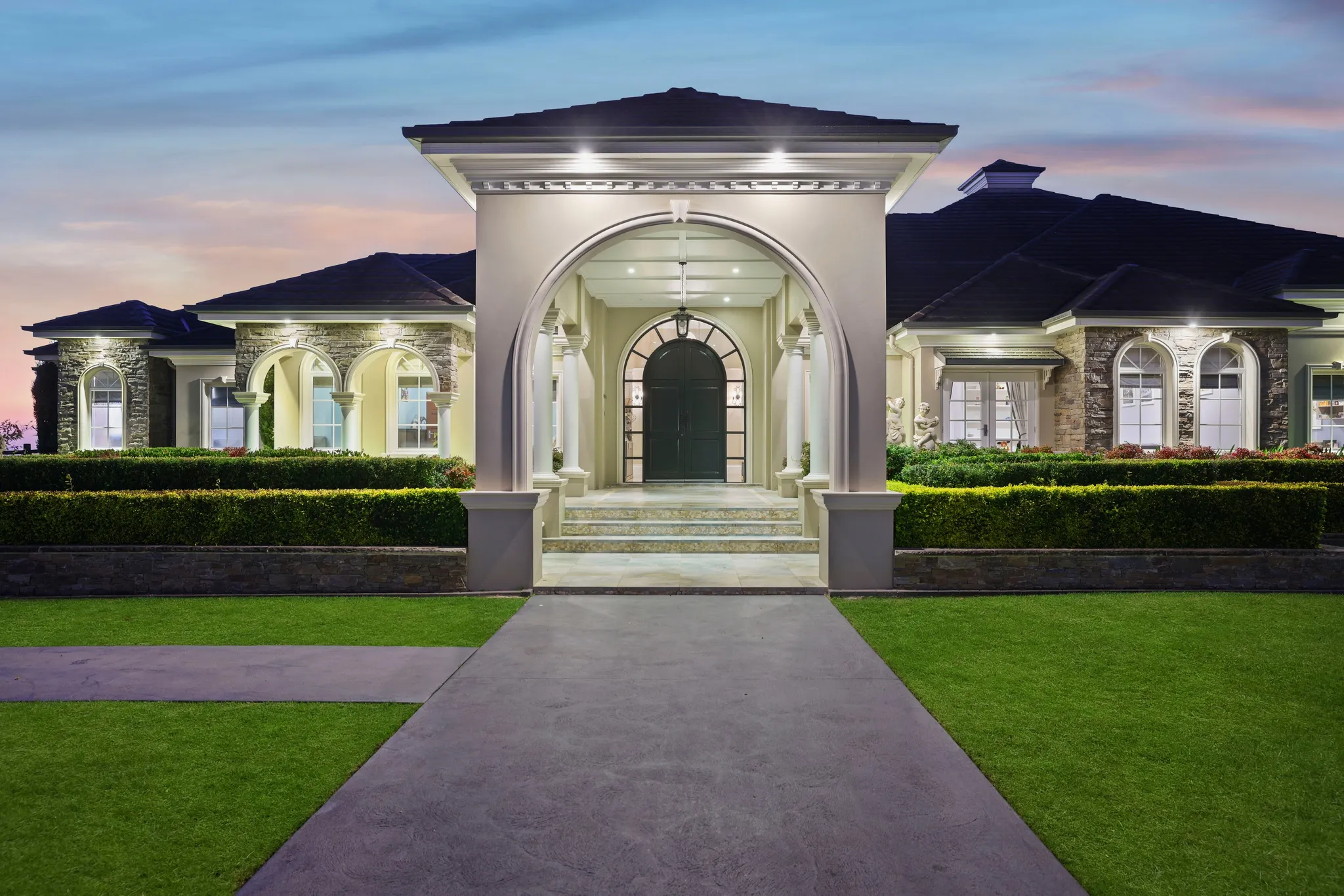 Sydney Luxury New Home Grand Provincial Entryway Arches Bazdaric Prestige