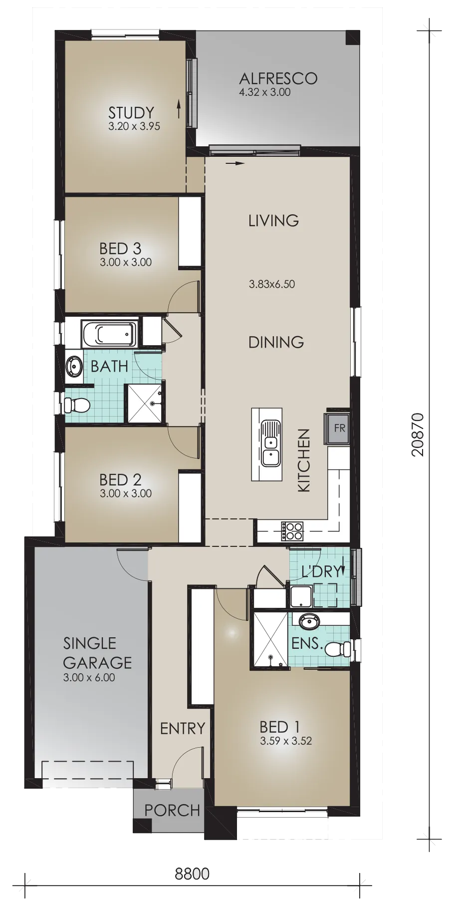 Bazdaric Prestige Luxury Custom Crafted Home Living & Gathering Areas Castello Floorplan