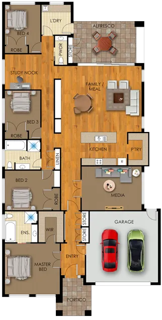 Luxury Custom Crafted Homes By Bazdaric Prestige Felix Floorplan