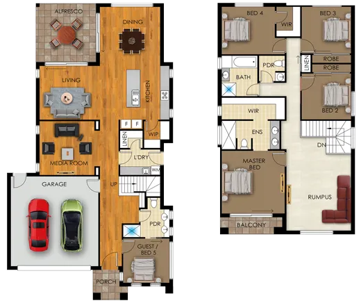 Luxury Custom Crafted Homes By Bazdaric Prestige Vincent Floorplan