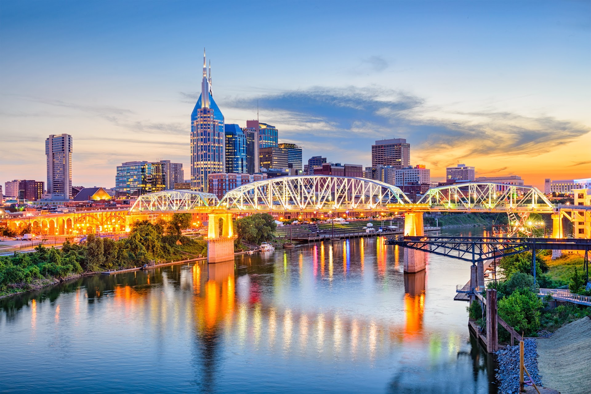 Nashville Tennessee city skyline — Echo Barrier noise control solutions