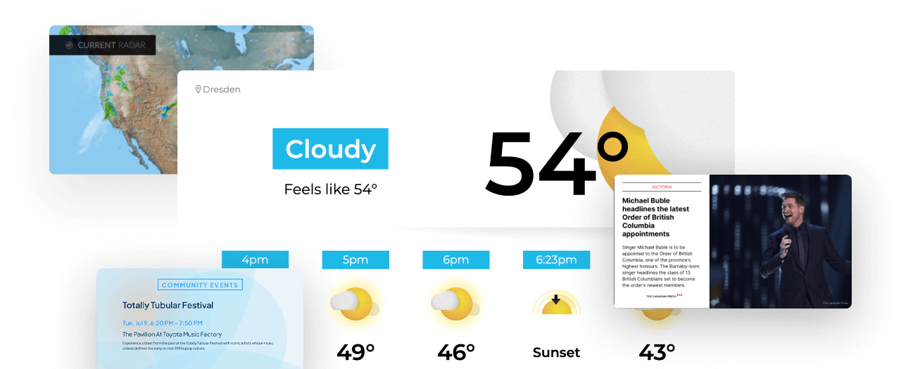 Screenshot of Infotainment Apps