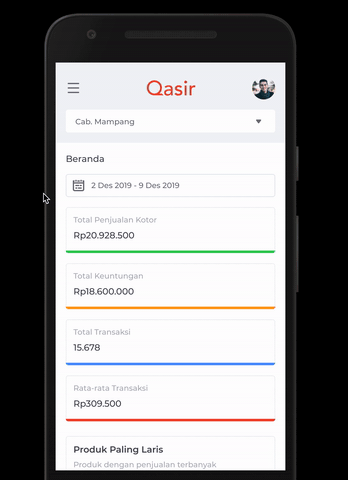 Redesign Qasir Webapp