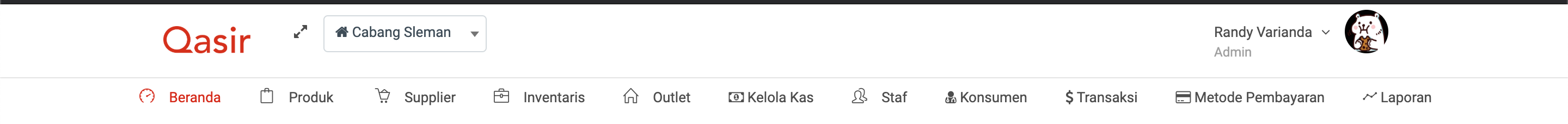 Redesign Qasir Webapp