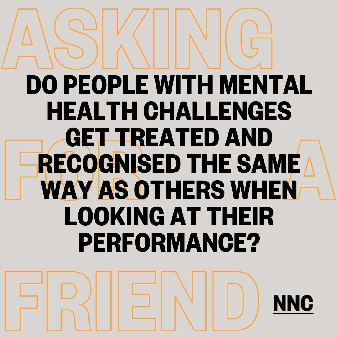 Do people with mental health challenges get treated and recognised the same way as others?