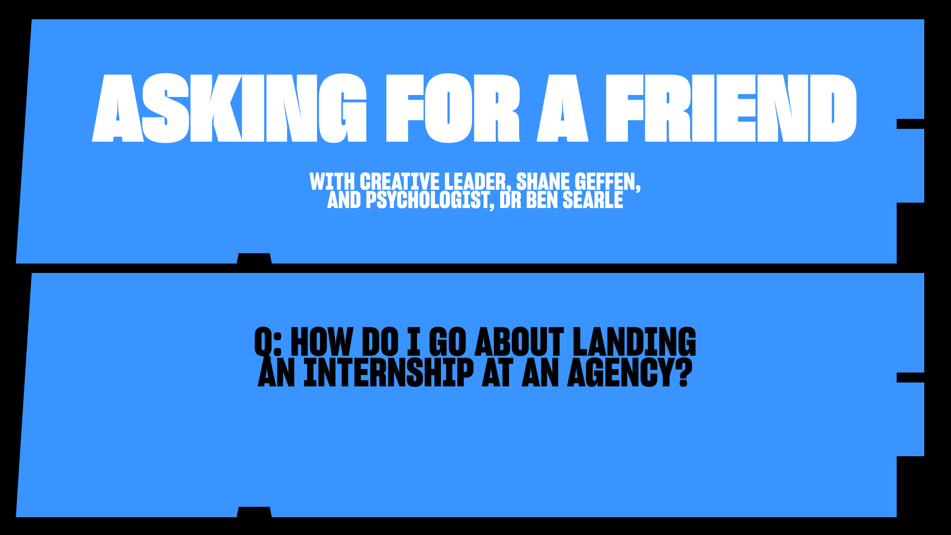 How do I go about landing an internship at an agency?