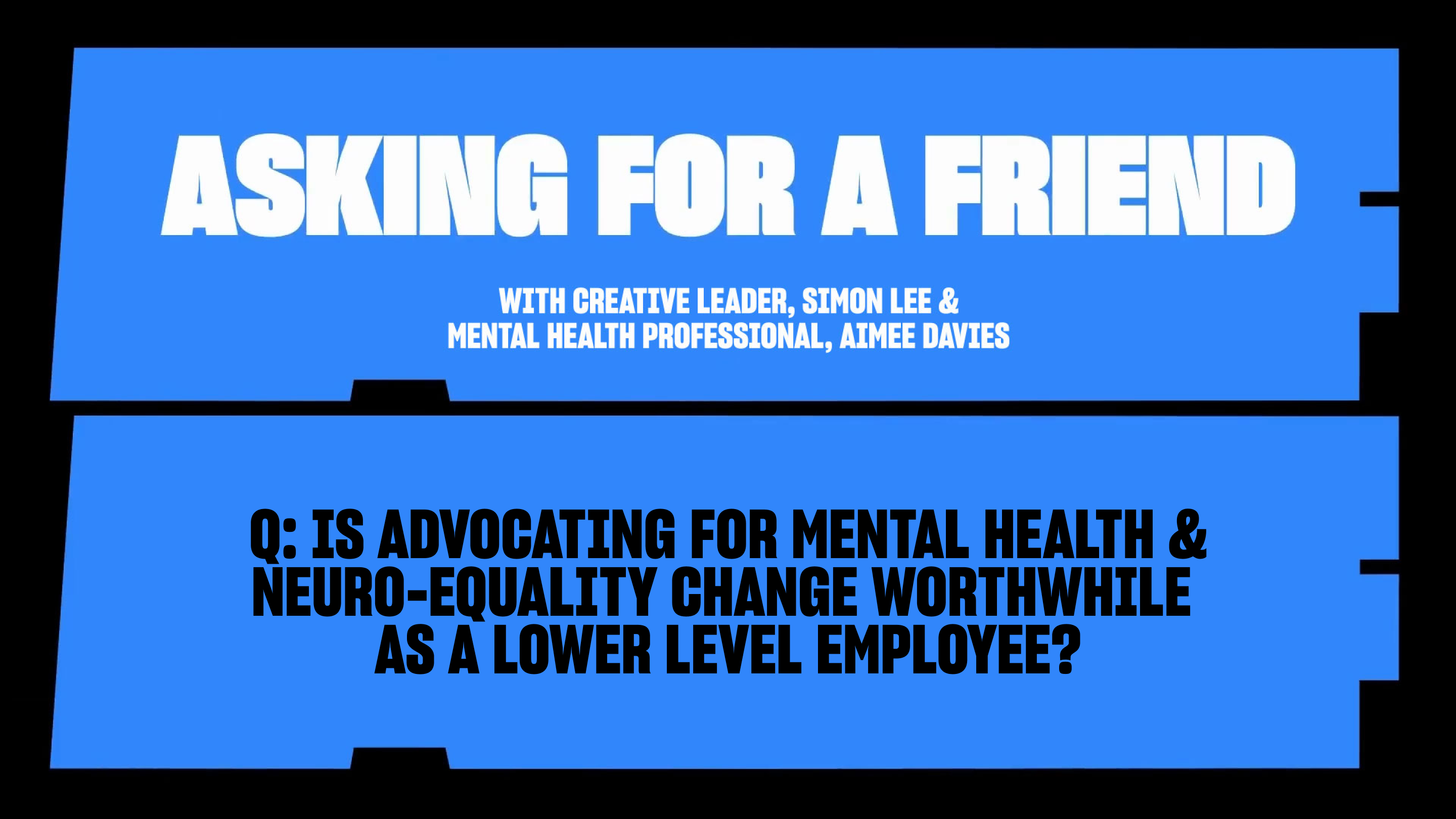 Is advocating for mental health & neuro-equality change worthwhile as a lower level employee?