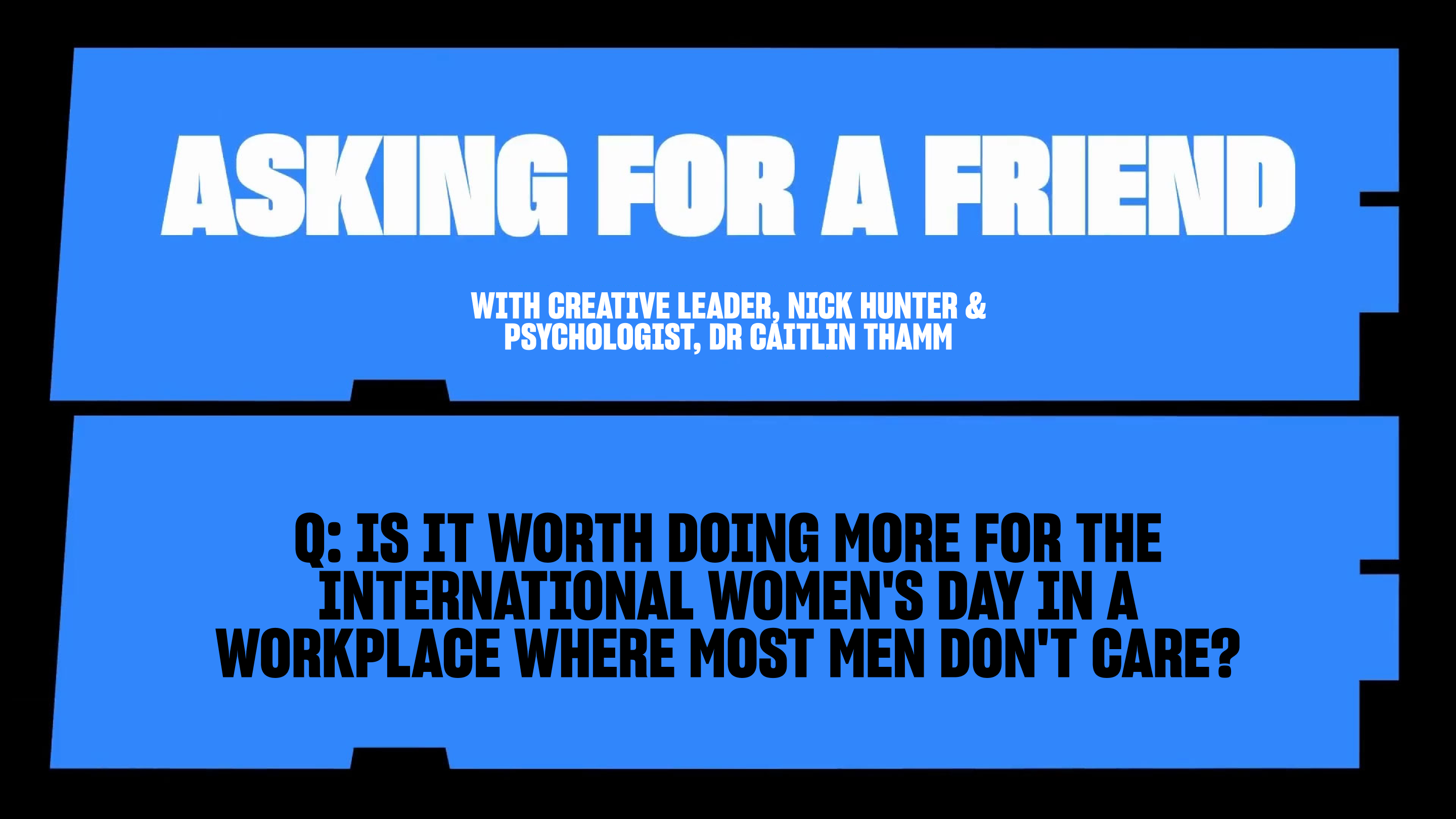 Is it worth doing more for the International Women's Day in a workplace where most men don't care?