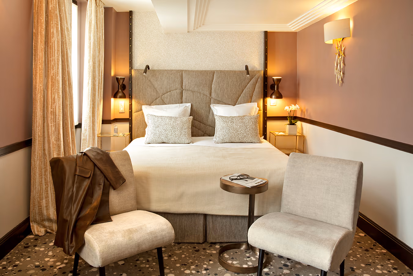 High-end bedding at the Hotel Thérèse Paris