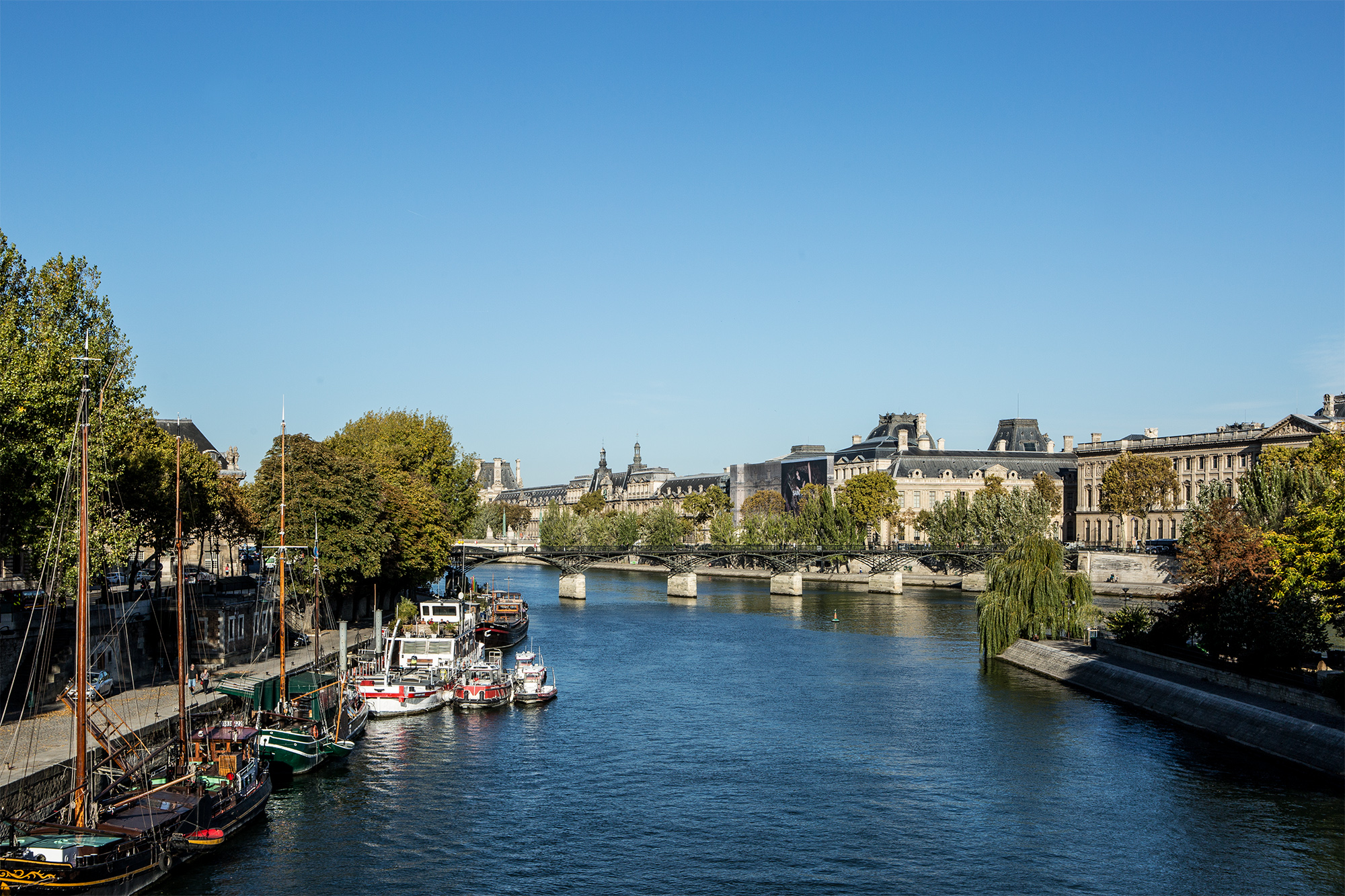 La Seine vue d'un pont parisien