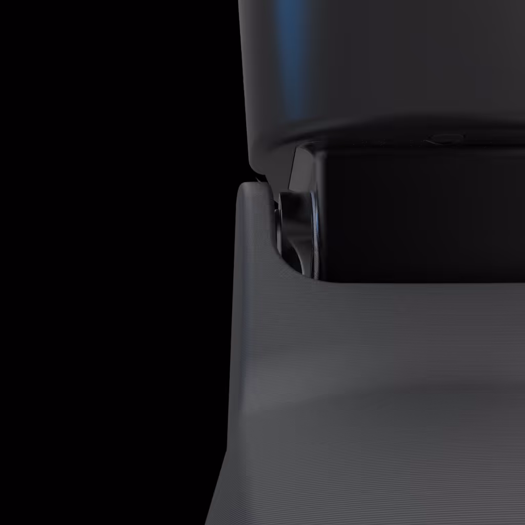 Close-up highlighting texture of Graphene Black finish