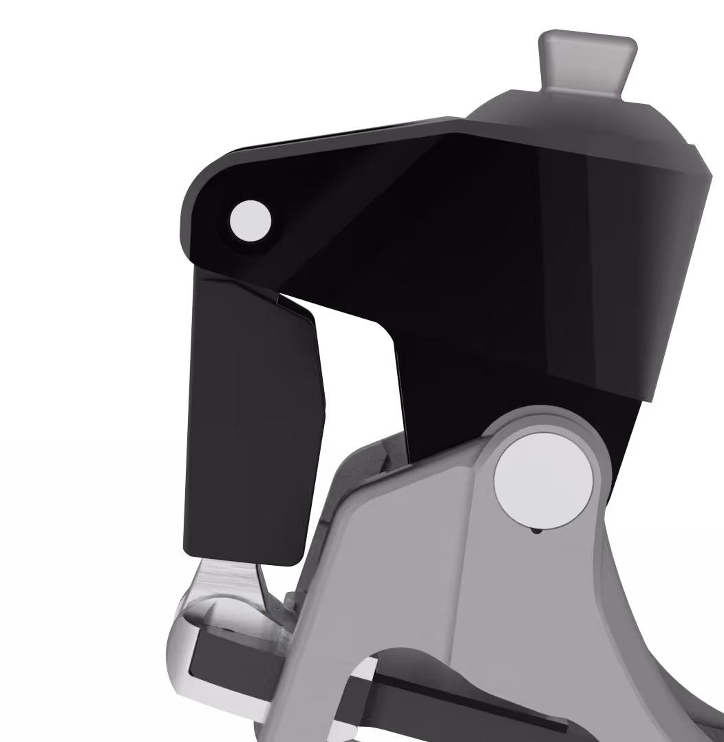 Close-up of Lunaris Essential prosthetic foot design