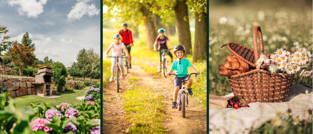 Spring Break in the Ardèche: picnics, bike rides, and fields of flowers. 