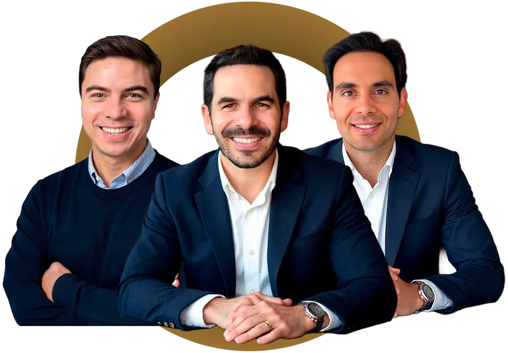 Alejandro Arévalo, Andrés Díaz-Granados, Pablo de Sagarminaga