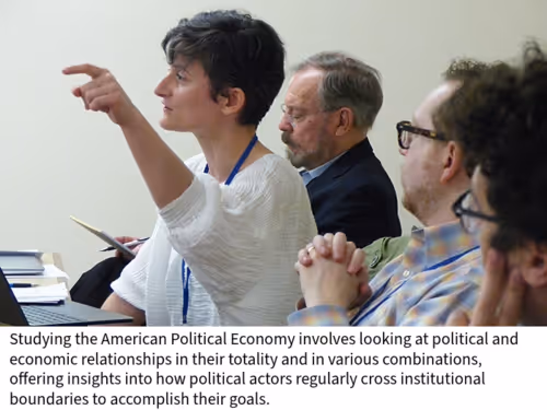 American Political Economy: Foundations, Focuses, Frontiers