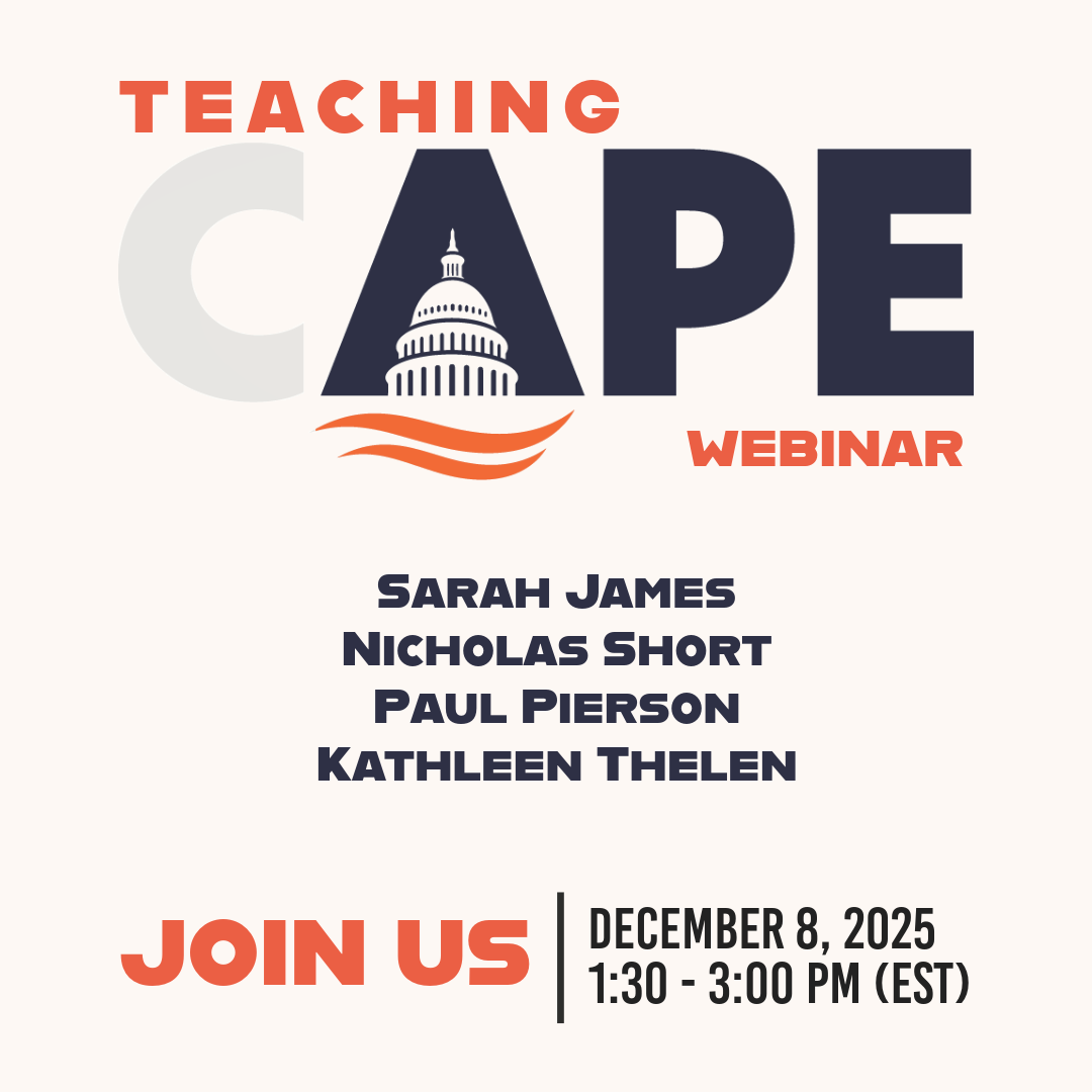 Announcing the Teaching APE Webinar 