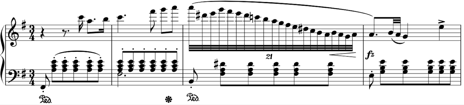 Chopin E Minor Scale Example