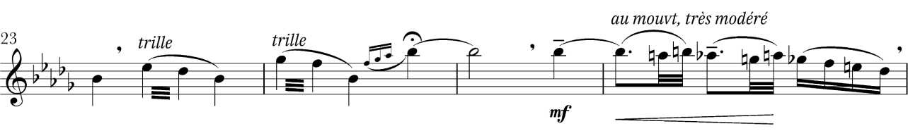 grace notes and triplets in syrinx by debussy
