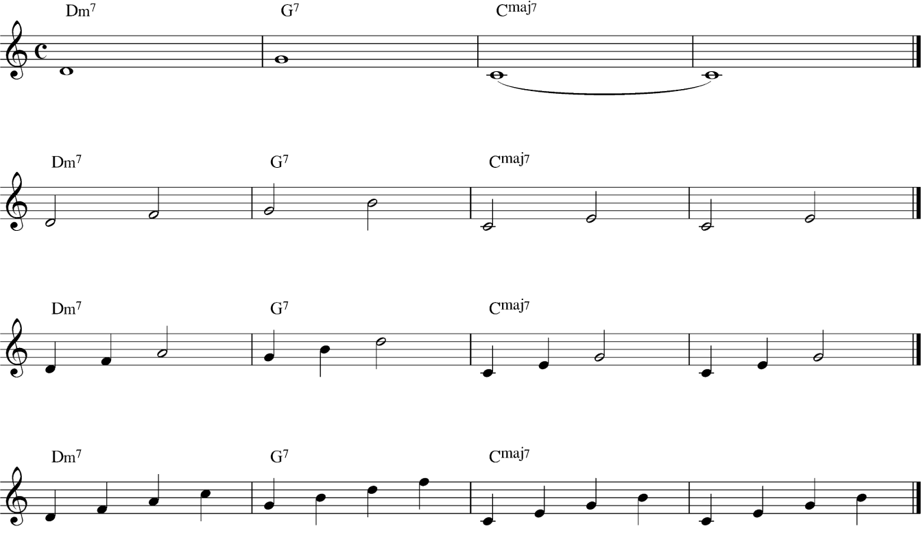 guide to jazz music theory: Practicing the ii-V-I progression