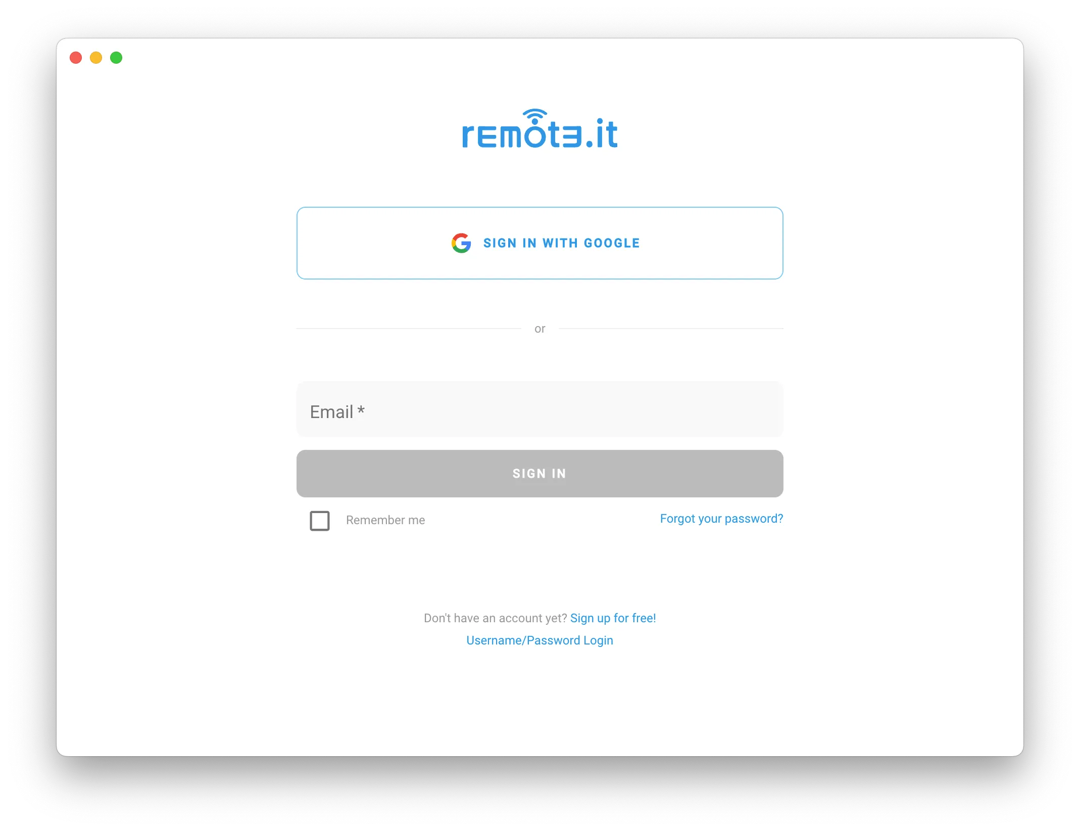 remote.it login