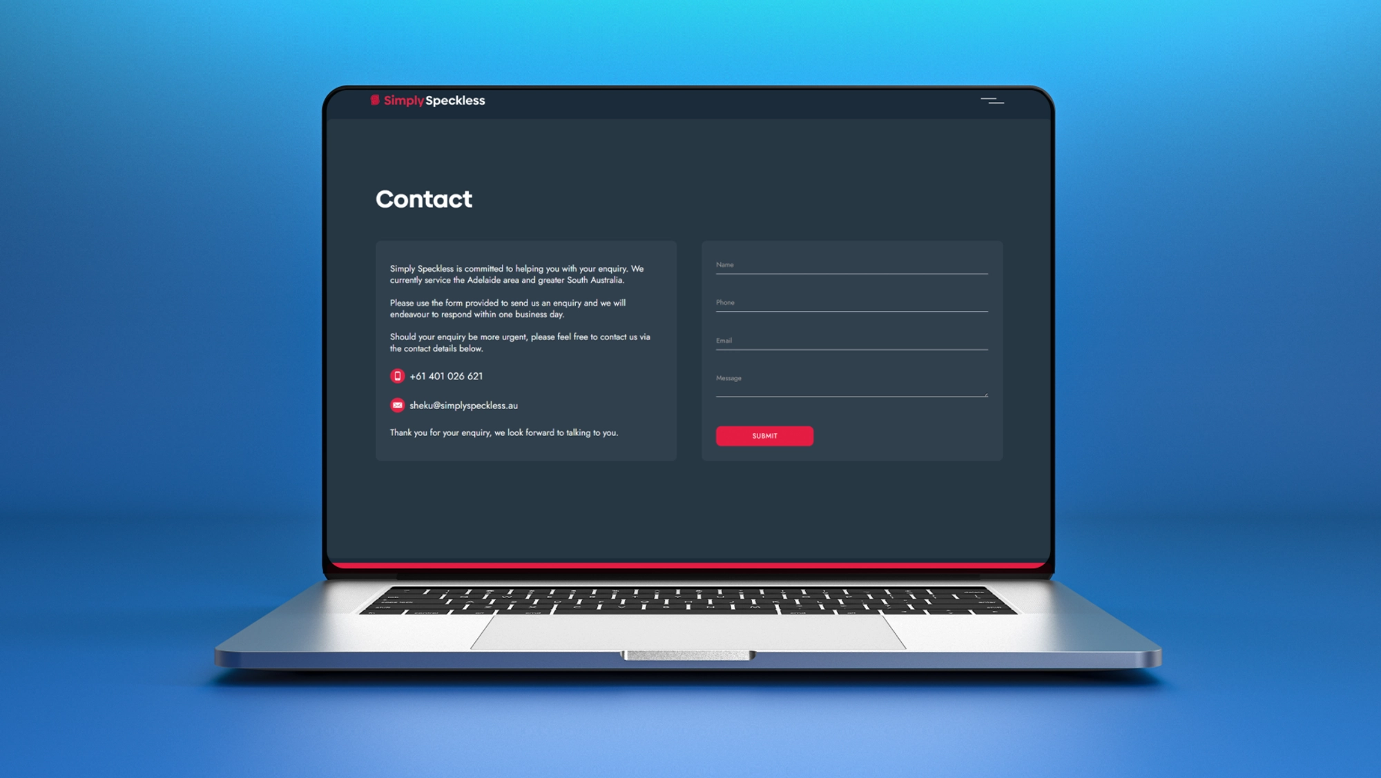 Web design Melbourne - Cleaners website
